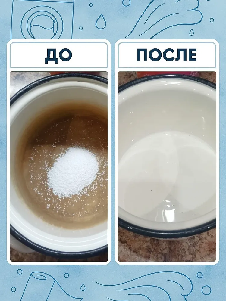 Результат стирки: одежда до и после