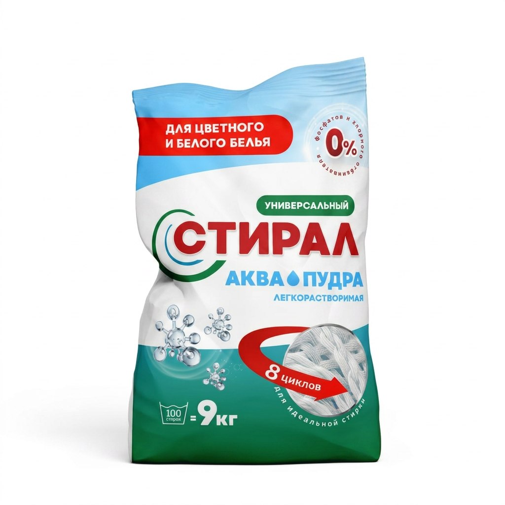 Стиральный порошок СТИРАЛ 9 кг